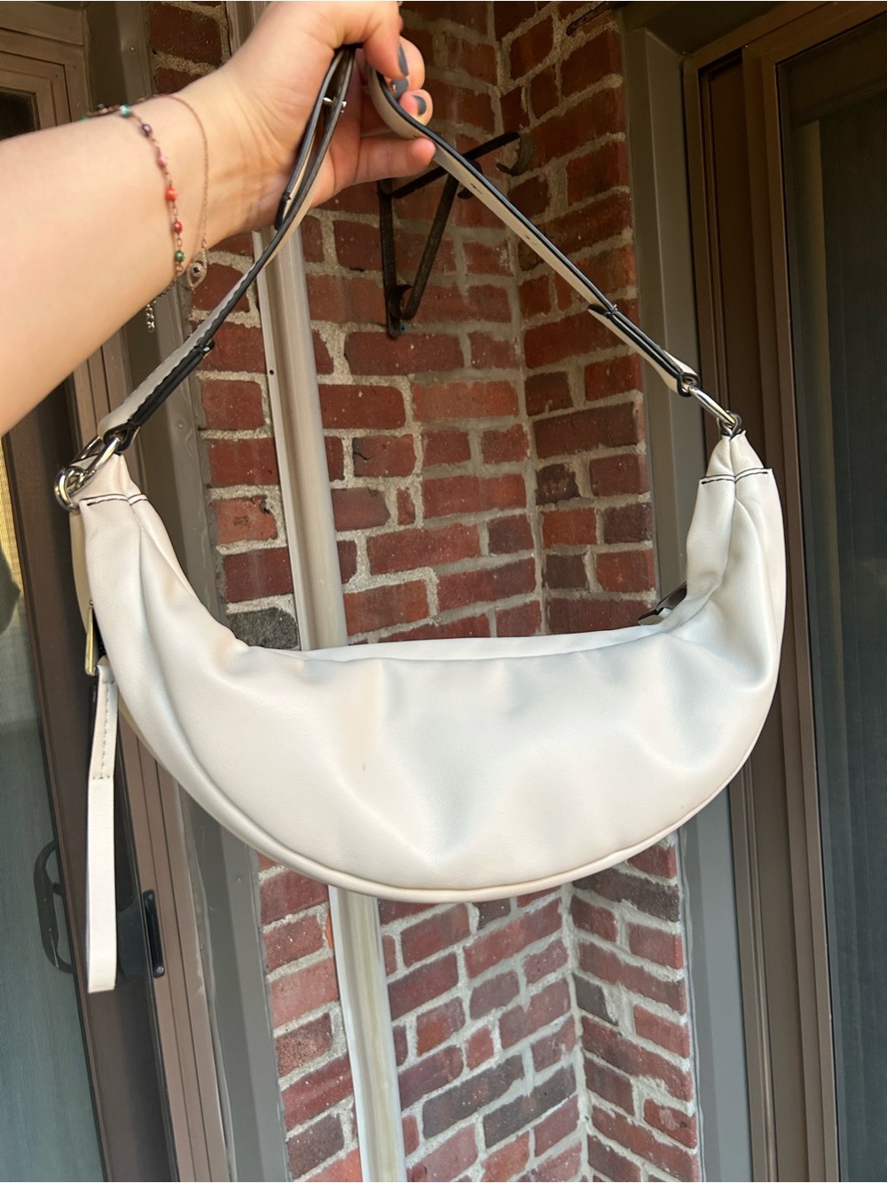 Proenza Schouler white label Stanton sling bag white leather designer y2k purse
